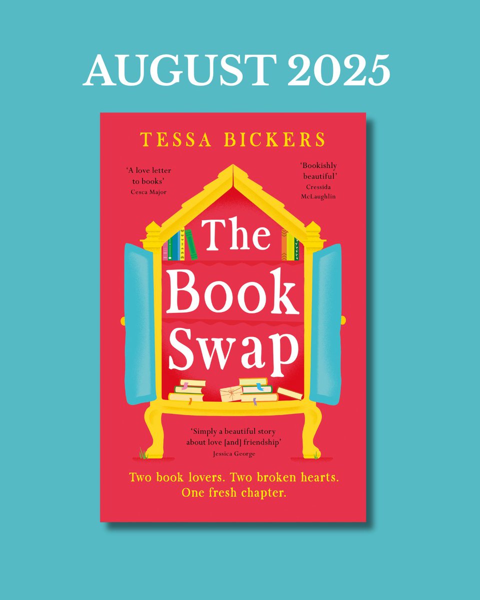 David Higham Books (@dhabooks) on Twitter photo So excited to share the cover of <a href="/TessaBickers/">Tessa Bickers</a>' THE BOOK SWAP which will be out in paperback in August!🥳
Pre-order your copy now. So excited to share the cover of <a href="/TessaBickers/">Tessa Bickers</a>' THE BOOK SWAP which will be out in paperback in August!🥳
Pre-order your copy now.