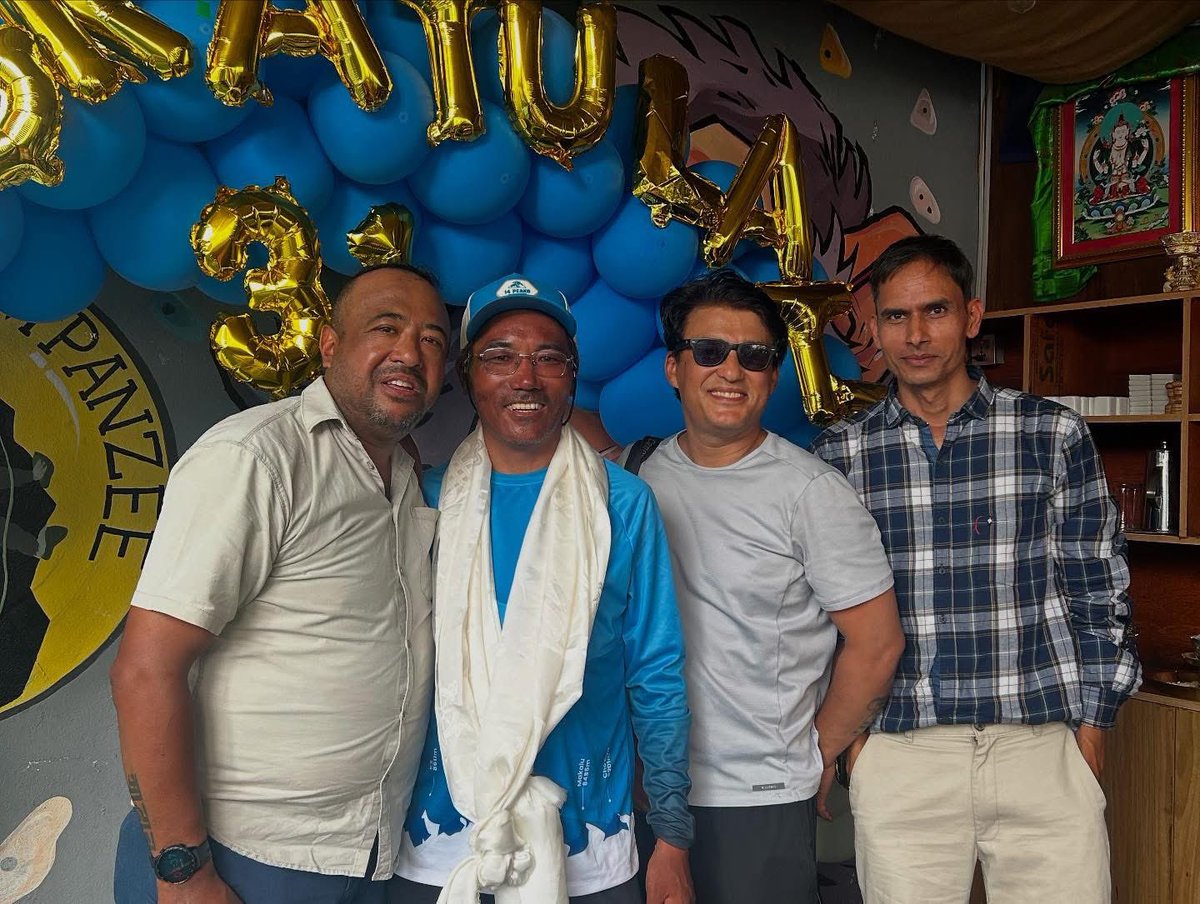 ⸻

Honored to meet mountaineering legend <a href="/kamiritasherpa/">Kami Rita Sherpa</a> — the man who has summited Everest 31 times! 🏔️ A true symbol of strength, resilience, and the spirit of the Himalayas. #EverestLegend #Mountaineering 
<a href="/bhadrarukum/">Bhadra Sharma</a> <a href="/PrakashMathema/">Prakash Mathema</a>