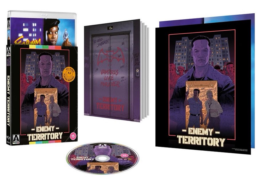 Coming to Blu-ray in August from Arrow Video 

Enemy Territory Blu-ray

LIMITED EDITION CONTENTS
Brand new restoration from the original 35mm negative by Arrow Films
High Definition (1080p) Blu-ray™ presentation
Original lossless stereo audio
Optional English subtitles for the