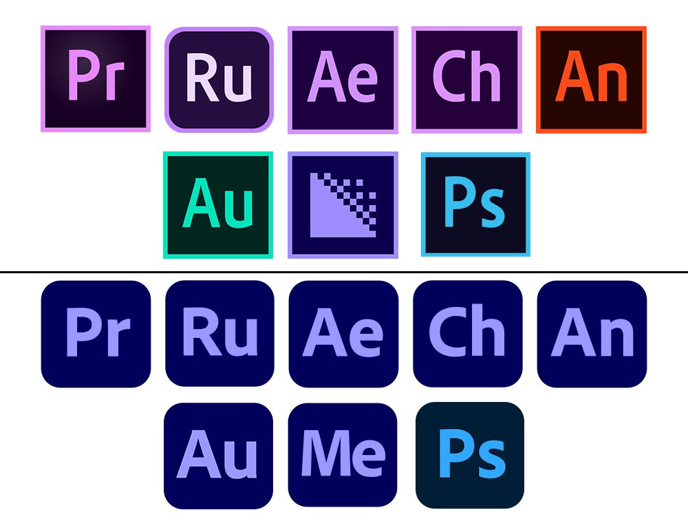 Adobe completely throwing away the readability of their programs by making them all look identical (except Photoshop???) might genuinely be the worst design choice in history. It disgusts me.