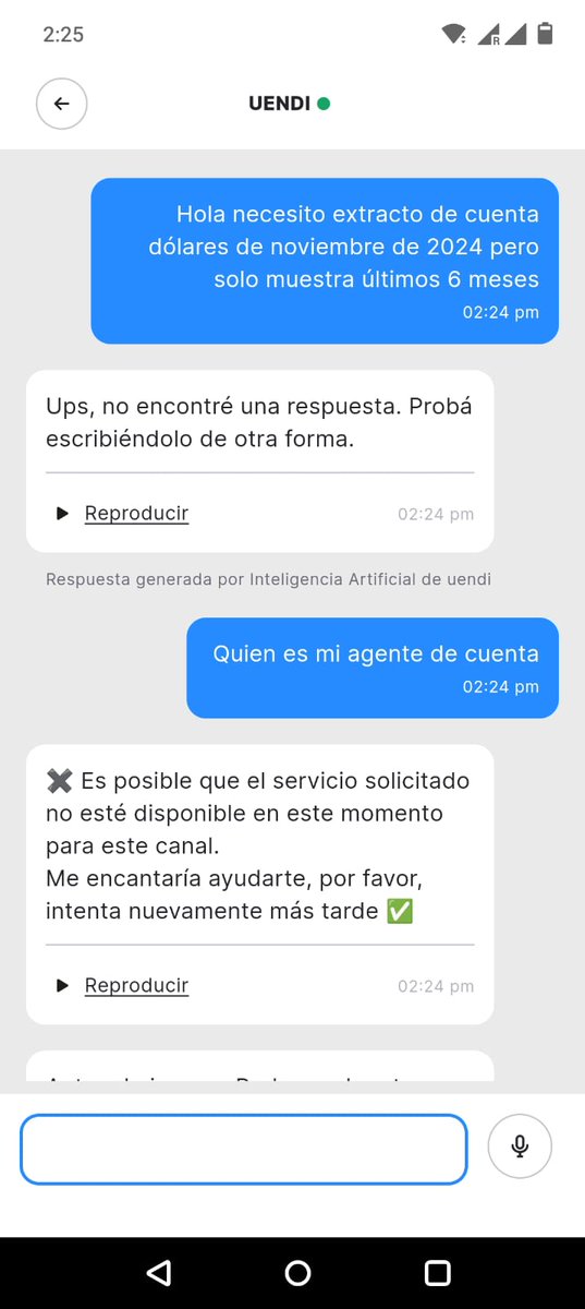 Alguien de <a href="/uenopy/">ueno bank</a> me puede ayudar? El bot no sabe nada y no está disponible....