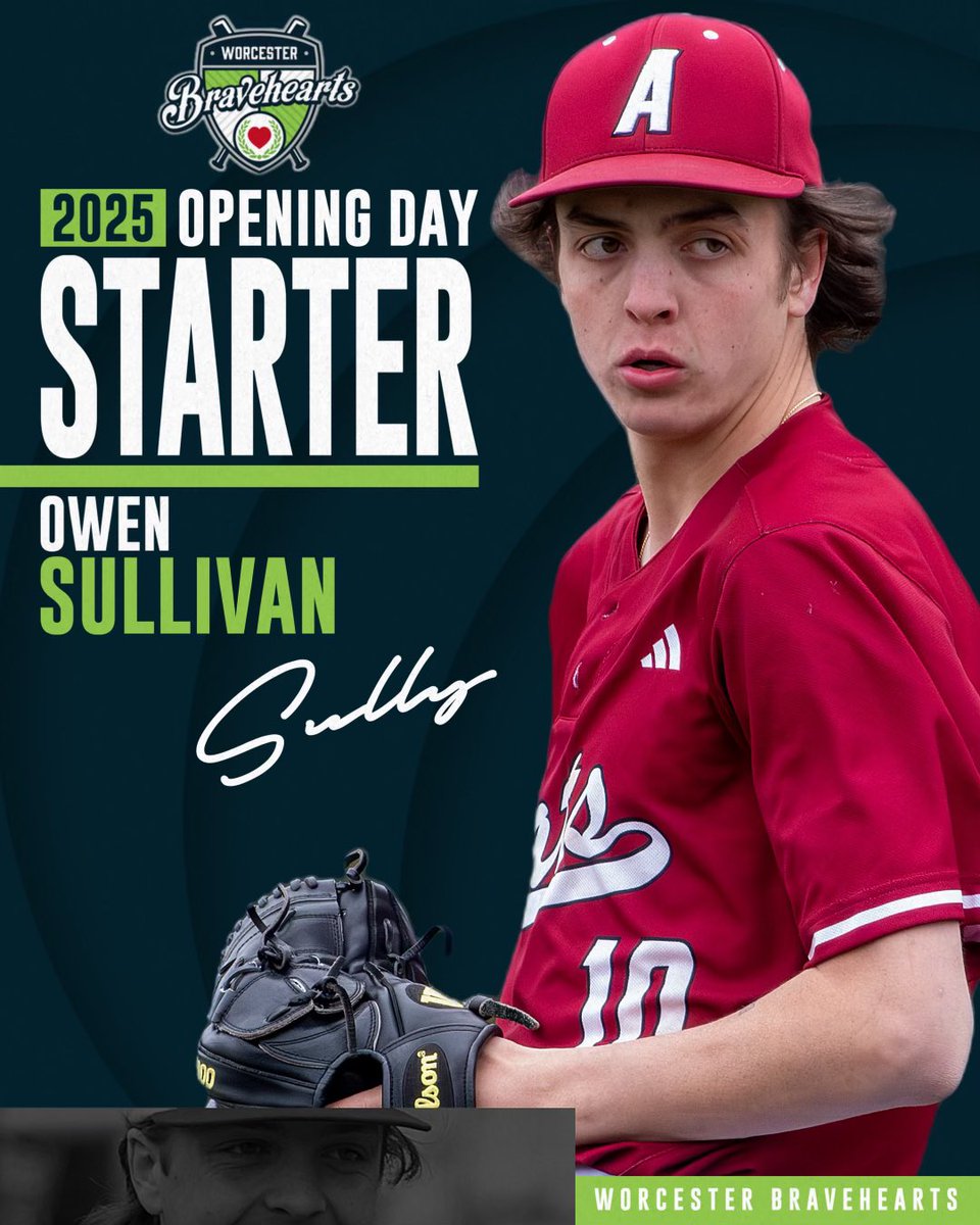 Anna Maria Baseball (@amcat_baseball) on Twitter photo A tremendous honor for our Ace Owen Sullivan as he has been named the Opening Day Starter for the Worcester Bravehearts in the FCBL! A tremendous honor for our Ace Owen Sullivan as he has been named the Opening Day Starter for the Worcester Bravehearts in the FCBL!