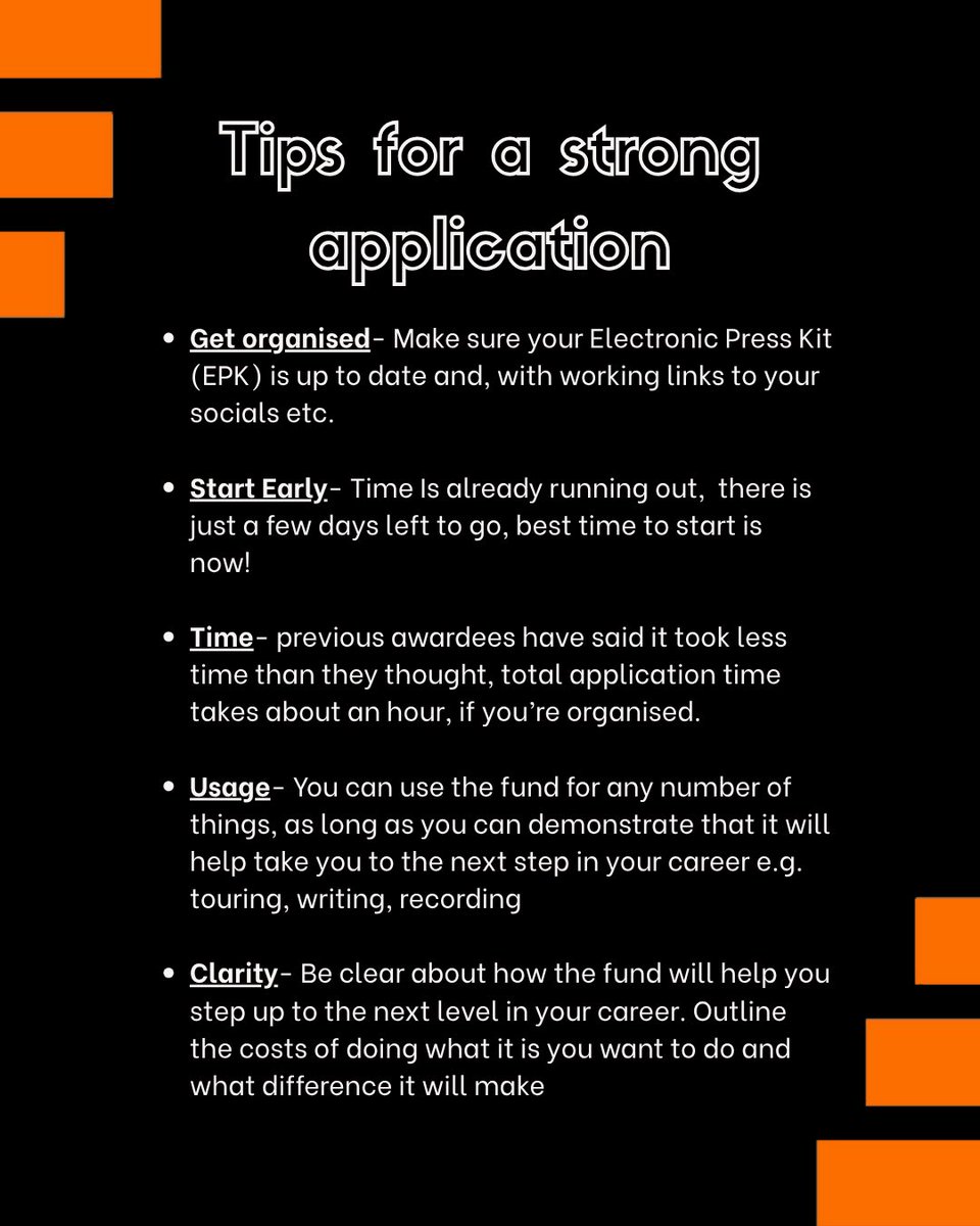 🚨With only a few days left to apply for this year's Step Up Fund, powered by Amazon Music, FAC Head of Programs &amp; Partnerships, Gary Reid, provides some tips on preparing a strong application.

Applications close Saturday 31st May at 23:59, apply now through the link in our bio.