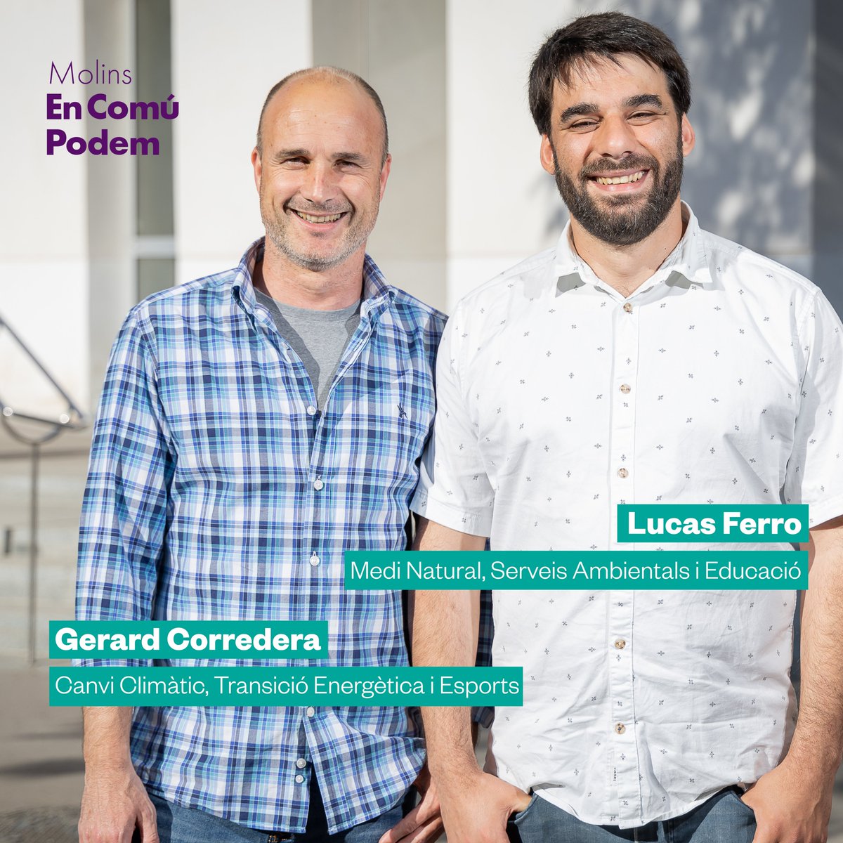 Les eleccions municipals 2023, van permetre a #MolinsEnComúPodem obtenir dos regidors al #PleMolins <a href="/Lucas_Ferro_/">Lucas Ferro</a> i <a href="/GerardCorredera/">Gerard C.R.</a>  formen part des d'aleshores del Govern Municipal encapçalat pel <a href="/PSCMolinsdeRei/">PSC Molins de Rei</a>  Dos anys d'entesa, de feina i de progrés, dos més per endavant.