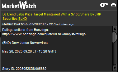 jslamat's tweet photo. #BlendLabs Price Target #Maintained With a $7.00/Share by @JMPSecurities $BLND https://t.co/nz9aP3CxMA