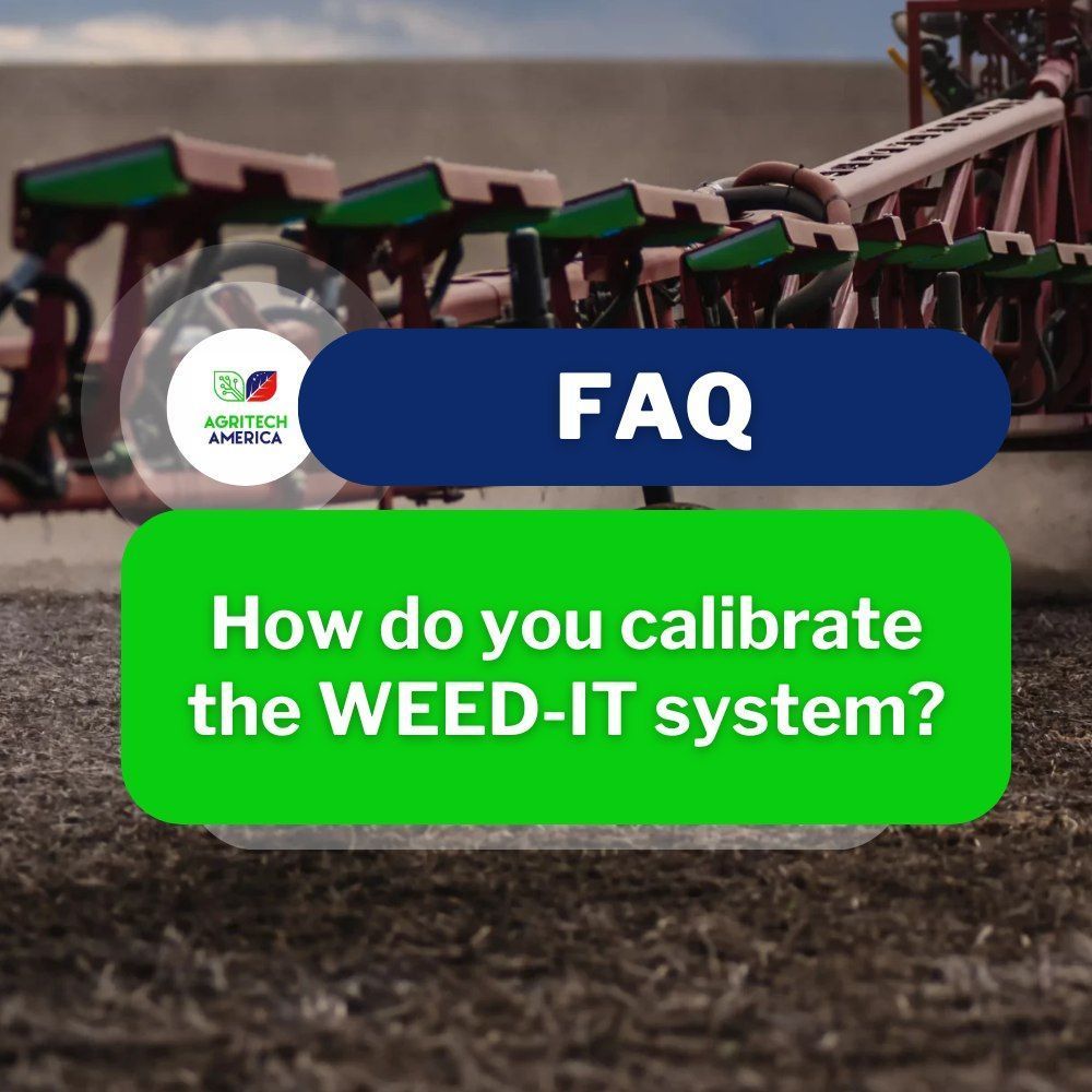 FAQ ⁉️ How do you calibrate the WEED-IT?

It's easy! The WEED-IT is calibrated just ONCE at the time of installation. Calibration is simple by entering two measurements into the console, the sensor height and the distance from the detection line to the spray line.

Want to learn