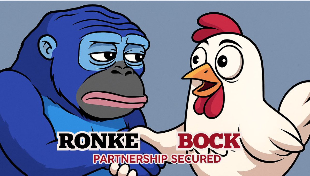 Boxing Cocks $BOCK (@boxingcocks) on Twitter photo 🚨 HUGE ANNOUNCEMENT 🚨
🔥 A new beast is entering the BOCK arena…
We’re thrilled to unveil our latest strategic partnership:
BOCK 🤝 <a href="/RonkeOnRon/">Ronin Monke</a>
Two giants. One epic alliance. All taking place on Ronin.
💥 So what’s in it for YOU? Let’s break it down 👇
🐓 For BOCK 🚨 HUGE ANNOUNCEMENT 🚨
🔥 A new beast is entering the BOCK arena…
We’re thrilled to unveil our latest strategic partnership:
BOCK 🤝 <a href="/RonkeOnRon/">Ronin Monke</a>
Two giants. One epic alliance. All taking place on Ronin.
💥 So what’s in it for YOU? Let’s break it down 👇
🐓 For BOCK