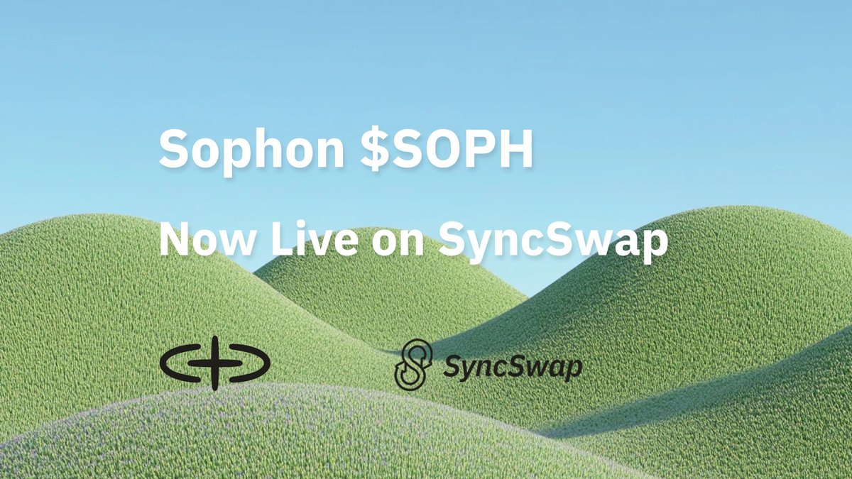 Sophon's SOPH token arrived today ➕

Powering the era of consumer-friendly crypto

$SOPH trading and liquidity is now live on SyncSwap - the primary decentralized exchange on <a href="/sophon/">sophon</a> 

Let's dive in (((+)))