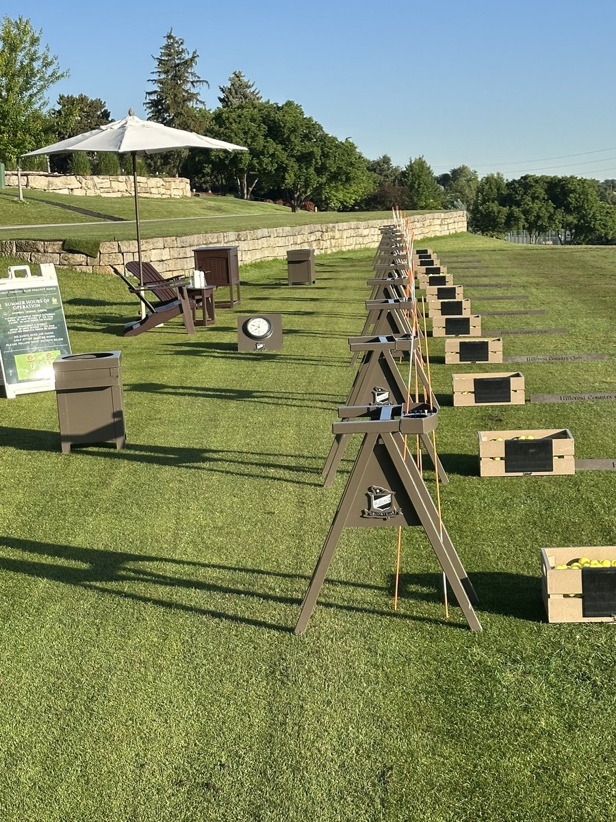 brijon5555's tweet image. Our range has limited tee area but this year the golf and turf teams are doing a better job of rotating, sanding and seeding to provide improved conditions.