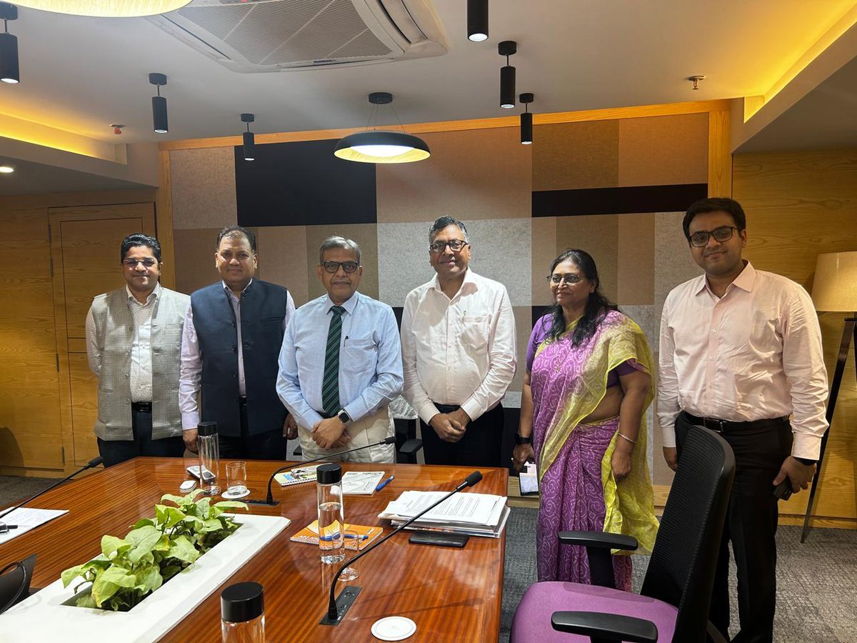 lubindia's tweet photo. Productive Meeting with Shri Manoj Mittal ji, CMD, SIDBI

Today, a delegation from Laghu Udyog Bharati (LUB), led by Shri O.P. Gupta ji, had the privilege of meeting with Shri Manoj Mittal ji, CMD of SIDBI. The discussions were focused on addressing critical issues concerning MSME financing and exploring pathways to enhance support for the sector.

LUB presented its pioneering AI-enabled cluster upgradation initiatives, which are designed to transform manufacturing clusters, improve competitiveness, and promote sustainable practices. These initiatives hold great promise for revitalizing existing industrial units and fostering inclusive growth.

We are encouraged by Shri Mittal ji’s positive response and his recognition of LUB’s role as a bridge to connect MSMEs with SIDBI’s comprehensive financial schemes and support structures. With SIDBI’s engagement and collaboration, we are confident that these efforts will significantly amplify their impact on the ground.

Together, we remain committed to strengthening the MSME ecosystem and driving inclusive growth for the sector.

#MSME #SIDBI #LaghuUdyogBharati #ClusterUpgradation #SustainableGrowth #MSMESupport #InclusiveDevelopment #AIforGood #MakeInIndia #StartupIndia
@sidbiofficial  @minmsme  @jitanrmanjhi