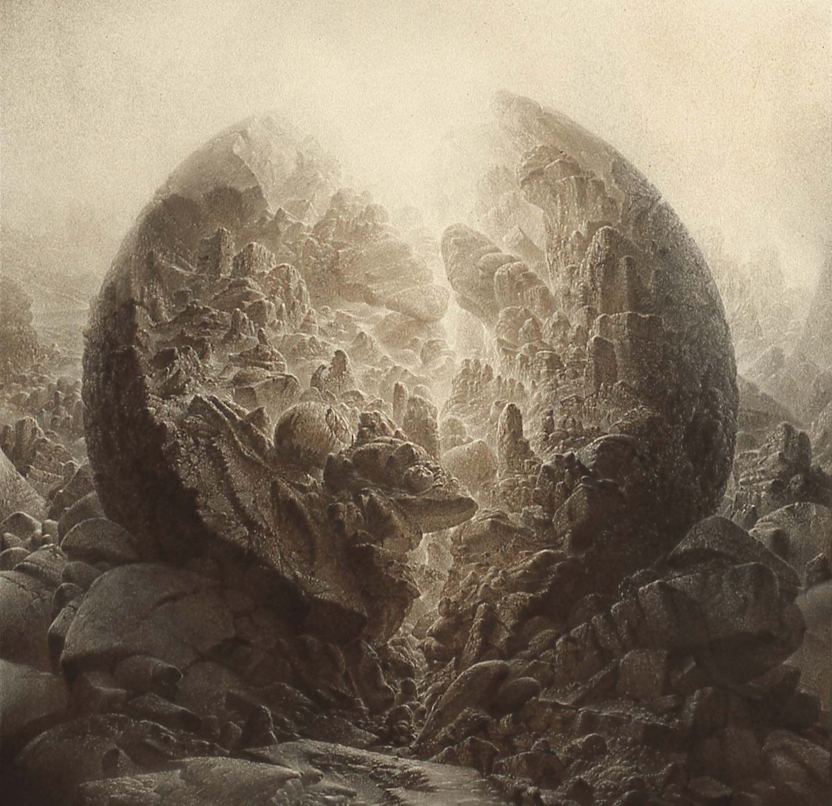 Sphère-éclosion by Alain Margotton, 1984