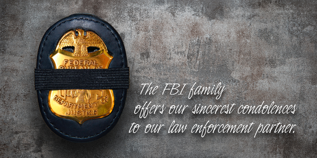 #FBI Cincinnati sends our deepest sympathies to the Morrow County Sheriff's Office and the family of Deputy Daniel Sherrer. Deputy Sherrer was tragically killed this week in the line of duty while bravely protecting the community.