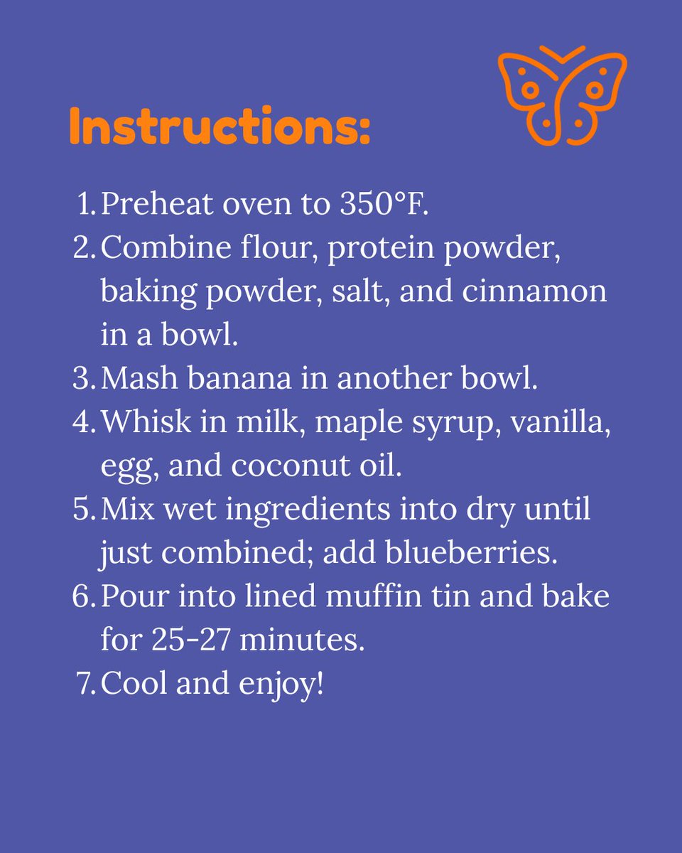 Healthy snack recipe: Blueberry Banana Protein Muffins!🫐🍌

#HealthySnack #MariposaFLC