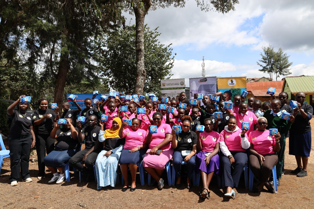 Today, we joined learners &amp; partners at Kabete Vet Lab to mark #WorldMenstrualHygieneDay under the theme “Together for a #PeriodFriendlyWorld” 
Let’s continue breaking taboos &amp; ensuring dignity, access &amp; awareness for ALL girls.
 #MakeWayProject #MHDay2025