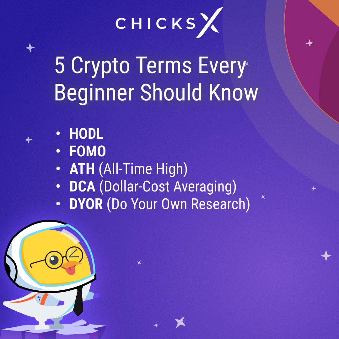 Here are 5 terms our chick swears by! 🐣 #CryptoBasics