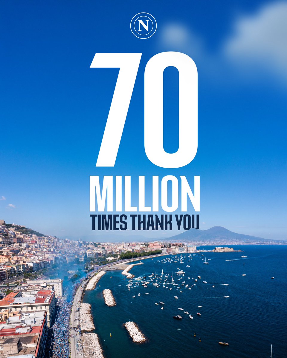sscnapoli's tweet image. 📺 La Parata dei Campioni nel Mondo
70 milioni di spettatori.
170 Paesi collegati.
Napoli celebra, il mondo ammira.

Leggi la news 👉 sscnapoli.it/la-parata-dei-…

💙 #ProudToBeNapoli