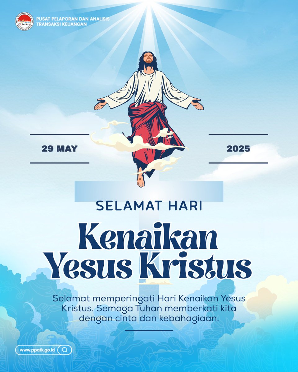 Halo #FIUtizen,

Semoga semangat kebangkitan Yesus Kristus membawa harapan baru, kasih, dan damai sejahtera bagi seluruh umat Kristiani di Indonesia.

Mari kita terus memperkuat toleransi, persaudaraan, dan semangat gotong royong dalam kehidupan berbangsa dan bernegara.

#PPATK