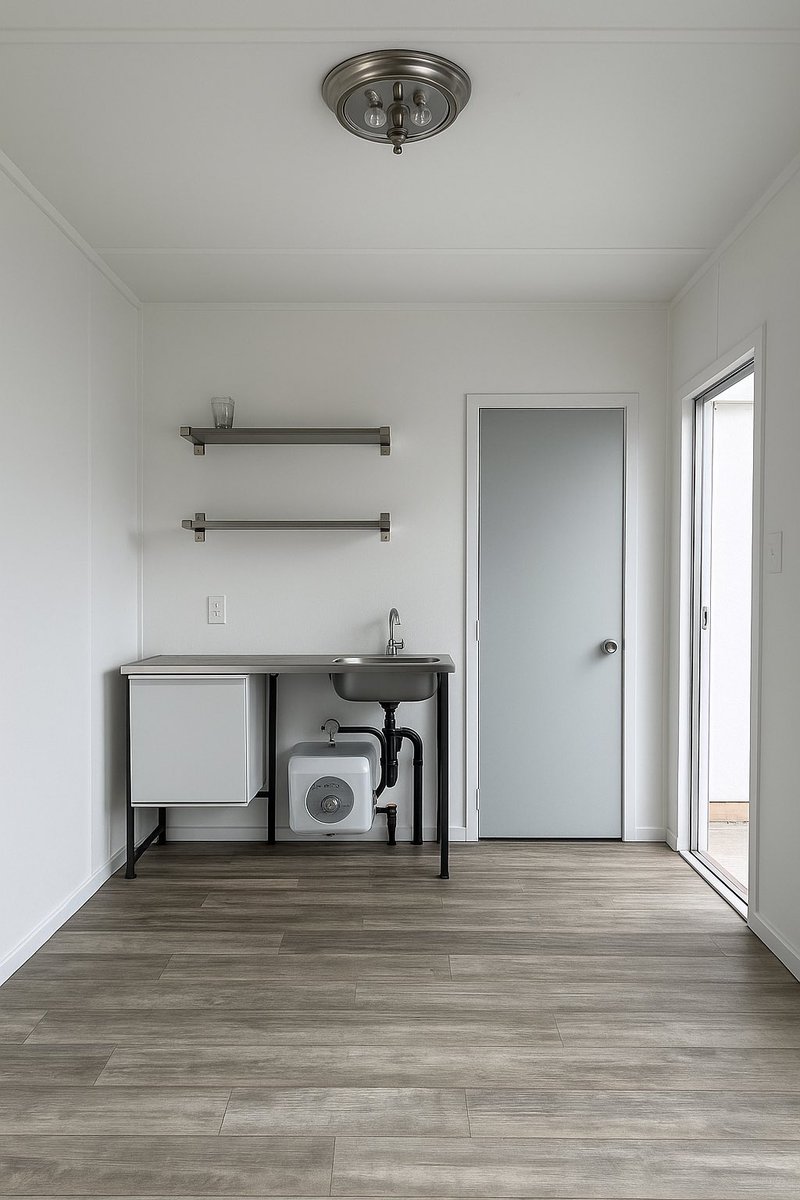 4plexes's tweet image. 🏡 Tiny Home for Sale! Cozy 8x20 THOW (160 sq ft) w/ full bath (shower, toilet, sink). Beautifully designed, move-in ready! $35,000. DM for more info, pics &amp;amp; details! #TinyHomeForSale #TinyLiving #MinimalistHome