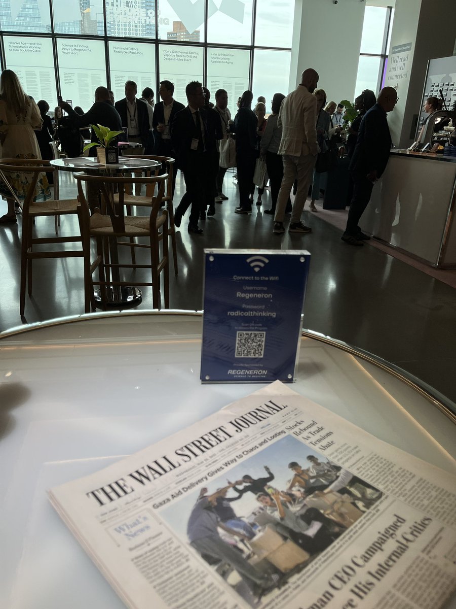 AlexLJanin's tweet image. Today at @WSJ Future of Everything, the future of longevity drugs with with @celinehalioua and @JamesPeyer
