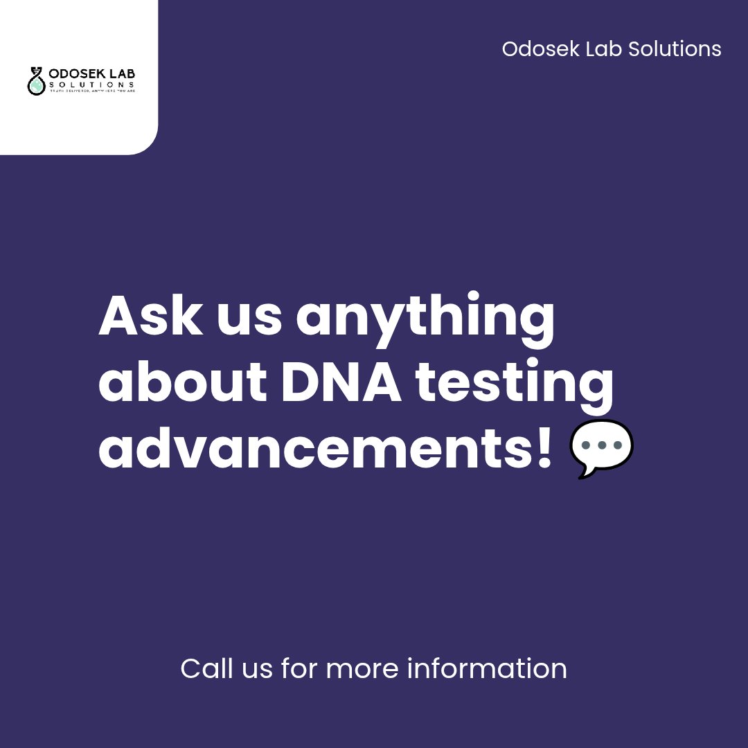 Odoseklab's tweet image. #OdesekLabSolutions #PaternityTest #ImmigrationTesting #LegalDNATesting #MobileDNATesting
