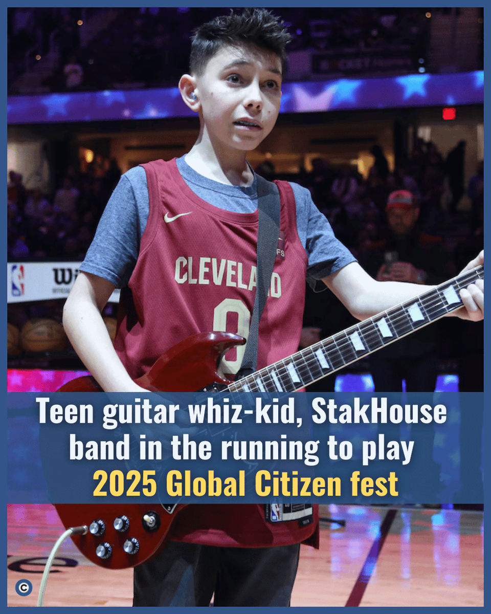 clevelanddotcom's tweet photo. 🔗: https://t.co/jdFdu4U4DY 

Max Stakolich and his band StakHouse started in a Cleveland basement… now they might play Global Citizen Fest in NYC. Not bad for a teenager with a guitar. 🎸🤘

Photo: David Petkiewicz, https://t.co/a4YA4W2Cro https://t.co/LInSfJoZsD