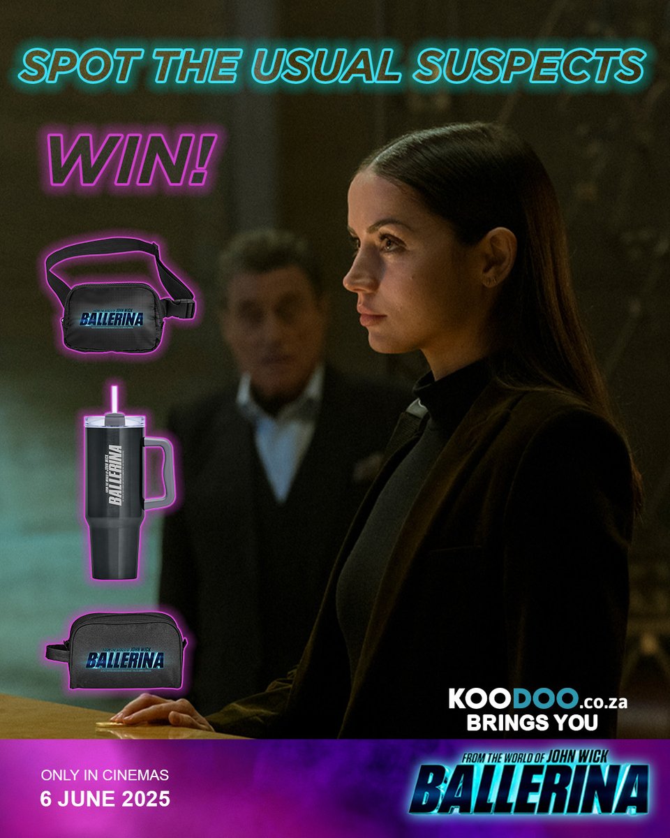 How many original characters from the John Wick movies can you spot in the #BallerinaMovie trailer?

Comment your answer for a chance to WIN a #BallerinaMovie hamper!

Trailer Link:
youtube.com/watch?v=b7aMky…

<a href="/Koodoo_sa/">KOODOO</a> brings you #BallerinaMovieSA in cinemas 6 June!