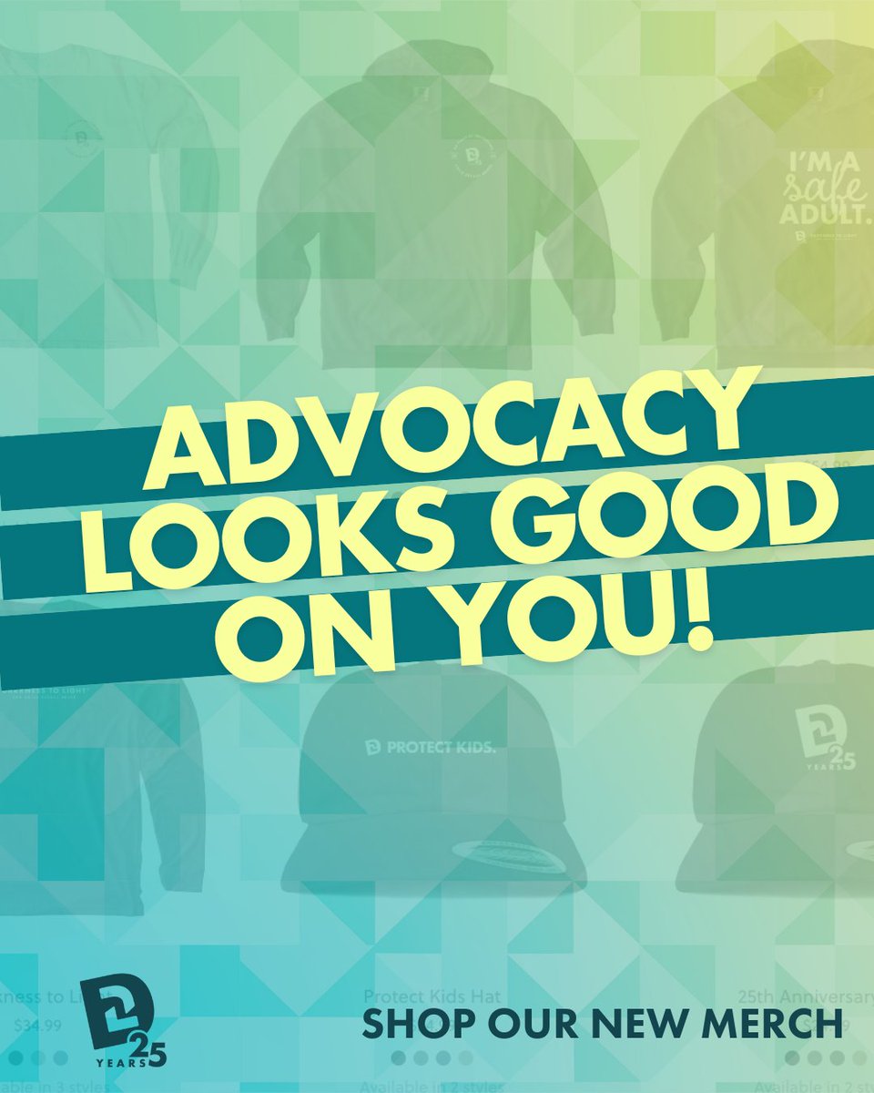 Darkness2Light's tweet image. What you wear can make a difference! Support prevention, spark conversations, and stand up for safer childhoods with a purchase from the Darkness to Light Bonfire Store.
✨ 100% of the profits go directly towards our mission. Shop our #merch today: ow.ly/cxz550VZwnq