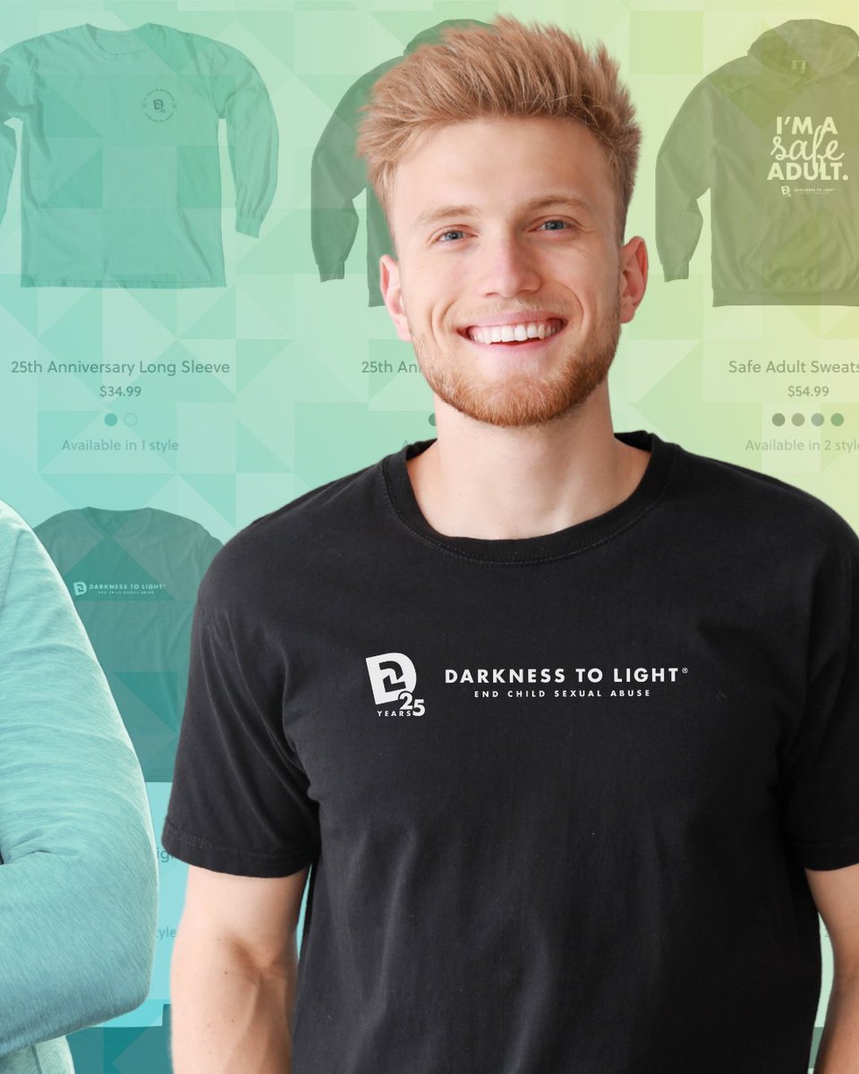 Darkness2Light's tweet image. What you wear can make a difference! Support prevention, spark conversations, and stand up for safer childhoods with a purchase from the Darkness to Light Bonfire Store.
✨ 100% of the profits go directly towards our mission. Shop our #merch today: ow.ly/cxz550VZwnq