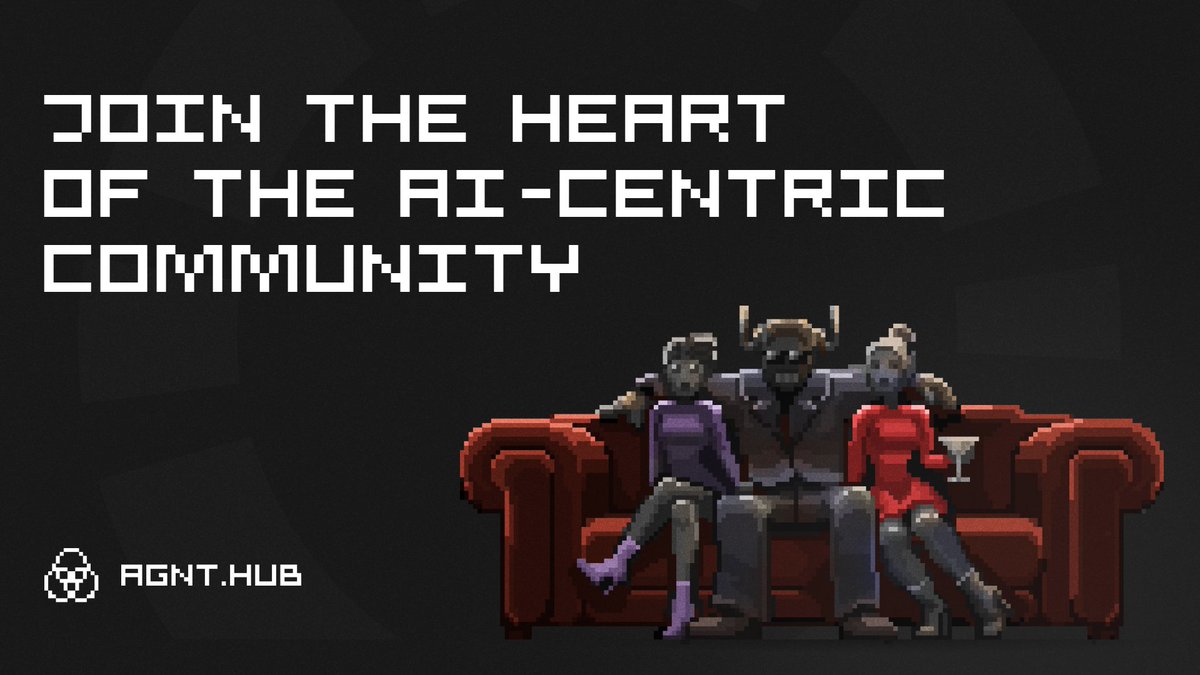 Be a part of the AI-centric community that’s building the future of DeFAI.

Download AGNT Connect and start exploring AGNT ecosystem:  go.agnthub.ai/connect

Follow us everywhere &amp; stay ahead: 
Discord ┃ discord.gg/agnthub
AGNT Quests ┃ quests.agnthub.ai
AGNT Blog