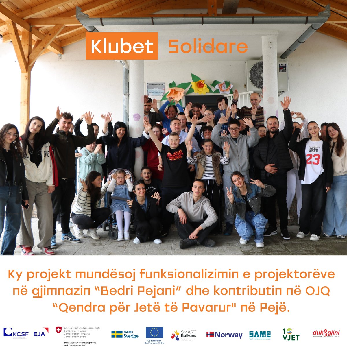 TOKA_org's tweet photo. 80 volunteers from “Bedri Pejani” Gymnasium  in Peja worked in 33 local businesses to fund:
- Activation of 27 classroom projectors
- Donation of toys and materials to the NGO "Center for Independent Living" https://t.co/EXSC4O3IUz