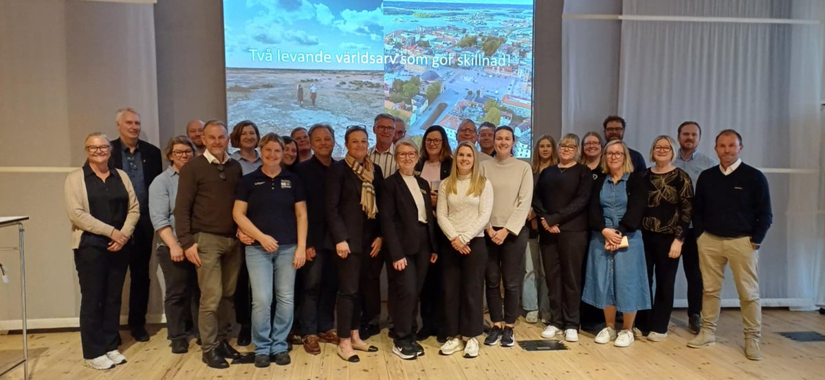 Givande möte med världsarvsråden för Södra Ölands odlingslandskap och Örlogsstaden Karlskrona. Vilken värdefull uppstart i arbetet med att arrangera den nordiska världsarvskonferensen 2026!