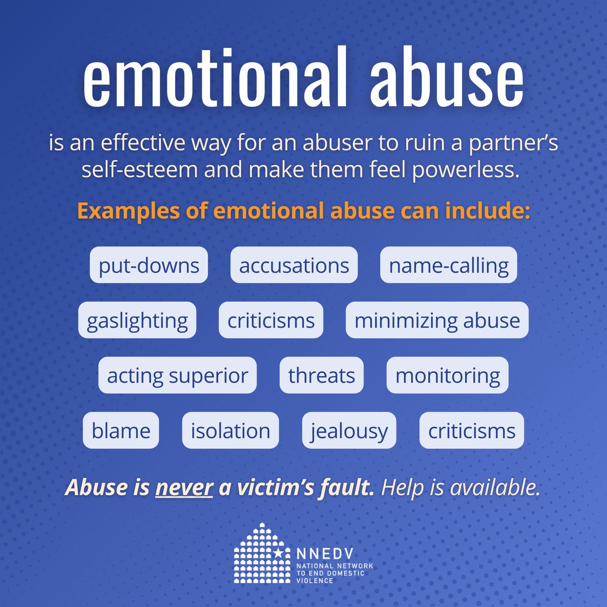 Emotional Abuse Signs