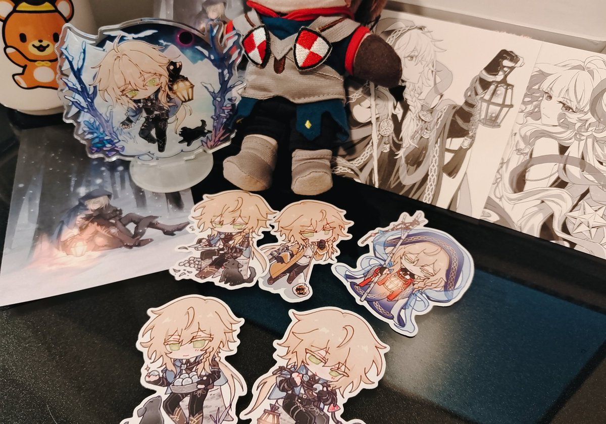 收到了朋友做的的罗希内周边☺️