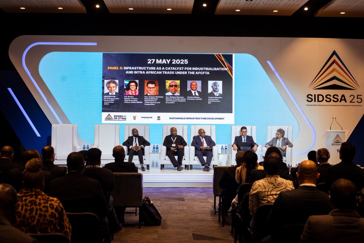 MINISTERIAL PANEL 5 RECAP| Moderated by Dr. Anthony Costa, Head of B20 Secretariat, BUSA, this panel looked at how better infrastructure can boost industrial growth and trade across Africa. 

📹:youtube.com/live/3D8t3Uymb…

#SIDSSA25