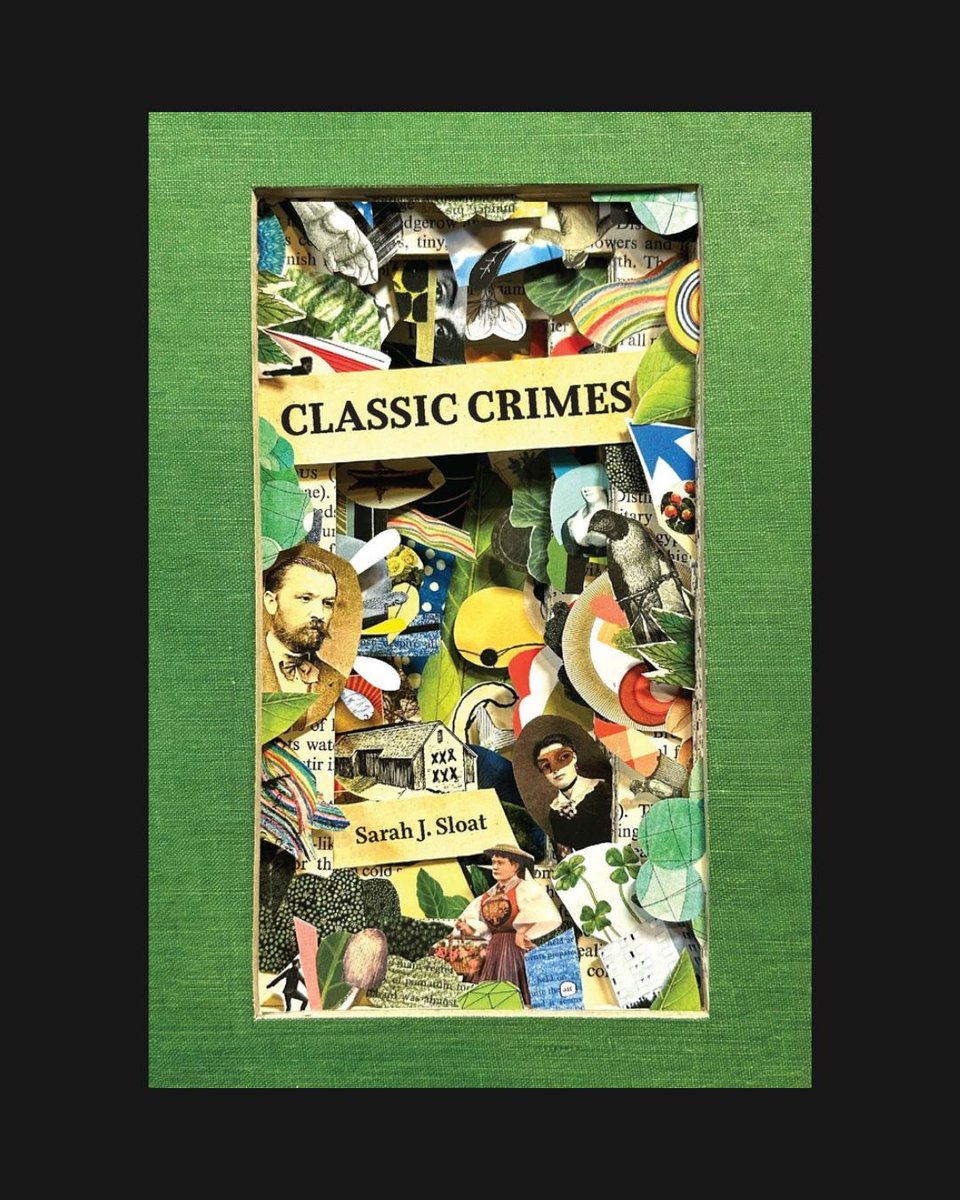 Will Pass · Book Jacket Bracket Guy (@willpassbooks) on Twitter photo Today’s featured cover: Classic Crimes by Sarah J. Sloat.
True crime transformed—collage, whimsy, and cheek where mayhem once lived.
Vote via link in bio. 🩸
#booksky #books #art #design
<a href="/sarah_sloat_/">Sarah Sloat</a> <a href="/sarabandebooks/">Sarabande Books</a> Today’s featured cover: Classic Crimes by Sarah J. Sloat.
True crime transformed—collage, whimsy, and cheek where mayhem once lived.
Vote via link in bio. 🩸
#booksky #books #art #design
<a href="/sarah_sloat_/">Sarah Sloat</a> <a href="/sarabandebooks/">Sarabande Books</a>