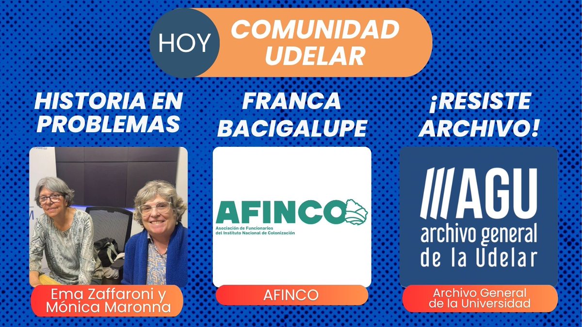 UNI Radio Udelar (@uniradioudelar) on Twitter photo MIÉRCOLES EN COMUNIDAD UDELAR
Desde las 11 suena el periodístico de UNI Radio con la conducción de:
Juan Martín García y <a href="/angieagasco/">Angie Alvarez Gasco</a>
Escúchalo en vivo acá: radios.com.uy/uni-montevideo/ MIÉRCOLES EN COMUNIDAD UDELAR
Desde las 11 suena el periodístico de UNI Radio con la conducción de:
Juan Martín García y <a href="/angieagasco/">Angie Alvarez Gasco</a>
Escúchalo en vivo acá: radios.com.uy/uni-montevideo/