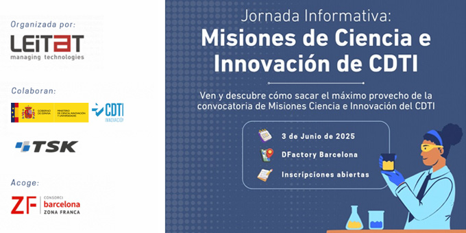 @CDTI_innovacion (@cdti_innovacion) on Twitter photo 🔊 <a href="/Pggotor_cdti/">Pilar G. Gotor</a>, jefa del Dpto. de Promoción Institucional y Cooperación Territorial del <a href="/CDTI_innovacion/">@CDTI_innovacion</a> presenta la convocatoria 2025 Misiones #Ciencia e #Innovación en la jornada organizada por <a href="/Leitat/">Leitat</a>
🗓️3 de JUNIO | 🕙 10:00h. | 📌<a href="/DFactoryBCN/">DFactory Barcelona</a>
🔗 eventos.cdti.es/agenda/Jornada… 🔊 <a href="/Pggotor_cdti/">Pilar G. Gotor</a>, jefa del Dpto. de Promoción Institucional y Cooperación Territorial del <a href="/CDTI_innovacion/">@CDTI_innovacion</a> presenta la convocatoria 2025 Misiones #Ciencia e #Innovación en la jornada organizada por <a href="/Leitat/">Leitat</a>
🗓️3 de JUNIO | 🕙 10:00h. | 📌<a href="/DFactoryBCN/">DFactory Barcelona</a>
🔗 eventos.cdti.es/agenda/Jornada…