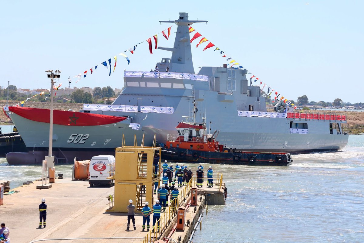 Sainsel_'s tweet photo. Ayer asistimos en @NavantiaOficial San Fernando a la botadura del patrullero de altura para la Marina Real de Marruecos.

Es un orgullo para nosotros participar en este proyecto. https://t.co/0xnzqbg8GB