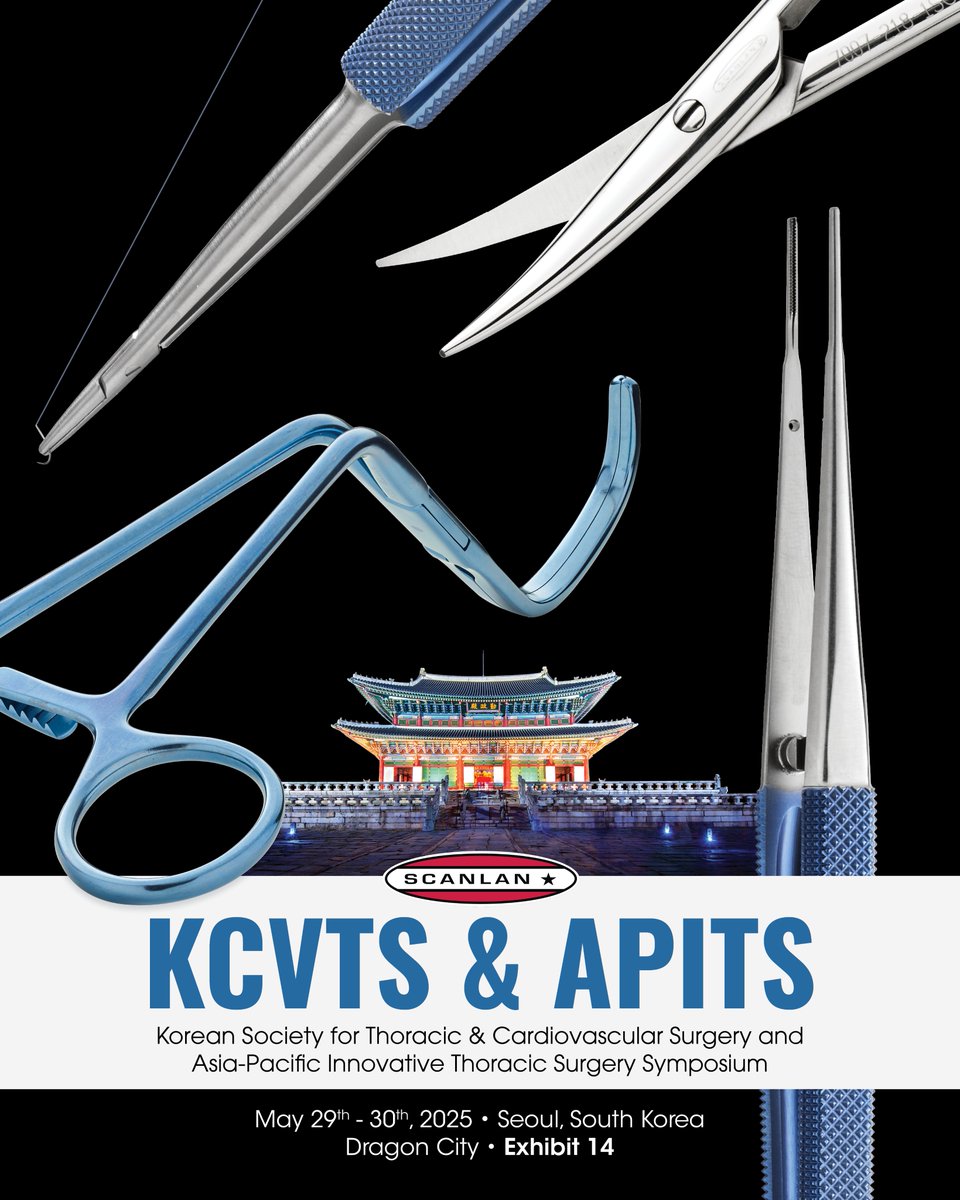 Scanlan International (@scanlaninc) on Twitter photo We will be supporting KCVTS & APITS in Seoul, South Korea!
Visit us at exhibit# 14 to experience the Scanlan Difference <a href="/APITS2025/">APITS 2025</a> #thoracicsurgery scanlaninternational.com/scanlan-produc⦠We will be supporting KCVTS & APITS in Seoul, South Korea!
Visit us at exhibit# 14 to experience the Scanlan Difference <a href="/APITS2025/">APITS 2025</a> #thoracicsurgery scanlaninternational.com/scanlan-producā¦