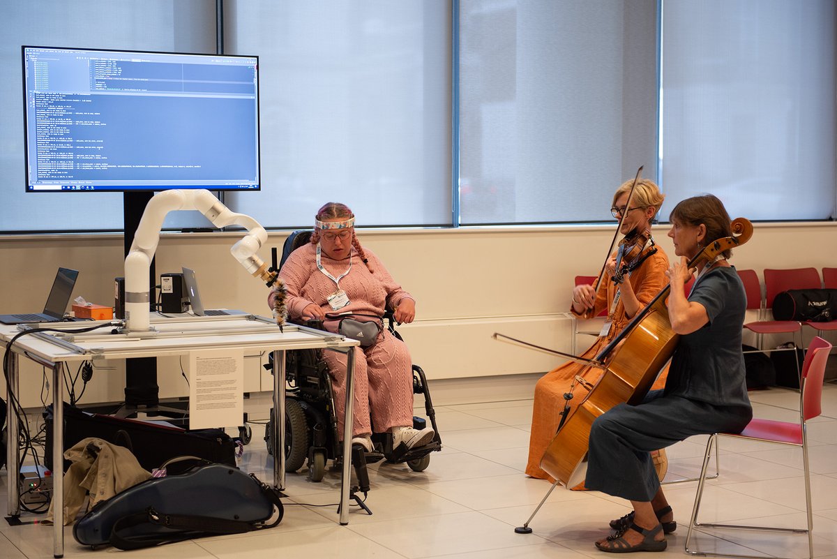 Uni of Nottingham Press Office (@uonpressoffice) on Twitter photo A musical robot, created by <a href="/craigvear/">craig vear</a> to help musicians with disabilities access music-making, has won two prestigious music awards 🎵🏆
<a href="/DigiScoreERC/">DigiScore</a> <a href="/UoNMusic/">Nottingham Uni Music #WeAreUoN</a>
Find out more about the fascinating Jess+ project here 🔽
ow.ly/XVlM50VZX2v A musical robot, created by <a href="/craigvear/">craig vear</a> to help musicians with disabilities access music-making, has won two prestigious music awards 🎵🏆
<a href="/DigiScoreERC/">DigiScore</a> <a href="/UoNMusic/">Nottingham Uni Music #WeAreUoN</a>
Find out more about the fascinating Jess+ project here 🔽
ow.ly/XVlM50VZX2v