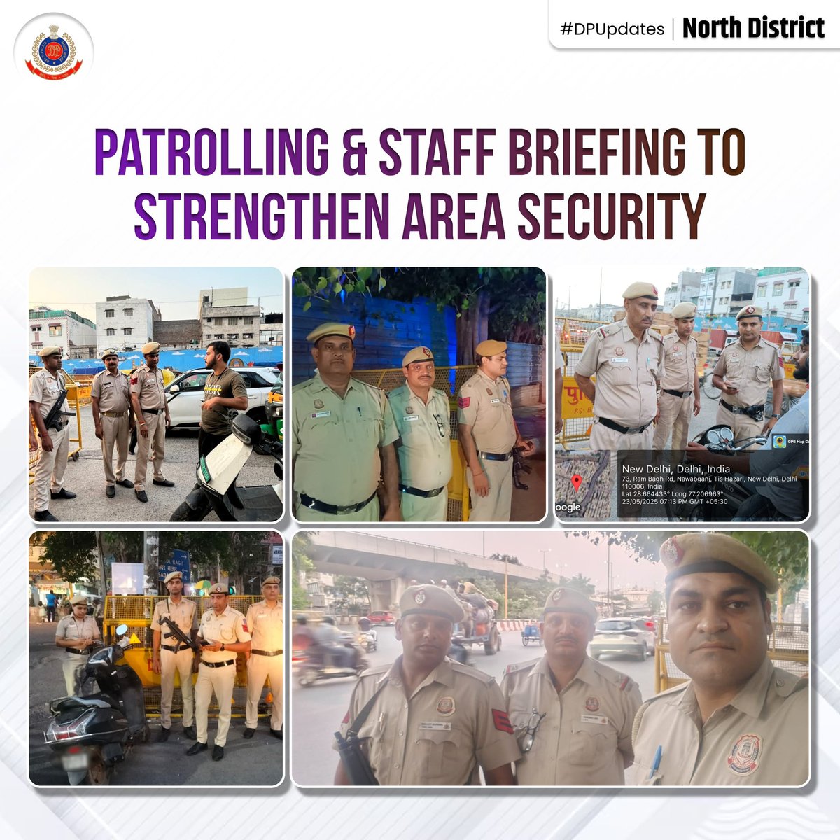 DCP North Delhi (@dcpnorthdelhi) on Twitter photo #SafeStreets: Team of PS Bara Hindu Rao, North District conducted thorough patrolling, staff checking and briefing of picket personnel to ensure enhanced visibility, effective area security and prompt response.
<a href="/DelhiPolice/">Delhi Police</a>
<a href="/Ravindra_IPS/">Special CP Law & Order Delhi Police</a>
@DPUpdates #SafeStreets: Team of PS Bara Hindu Rao, North District conducted thorough patrolling, staff checking and briefing of picket personnel to ensure enhanced visibility, effective area security and prompt response.
<a href="/DelhiPolice/">Delhi Police</a>
<a href="/Ravindra_IPS/">Special CP Law & Order Delhi Police</a>
@DPUpdates