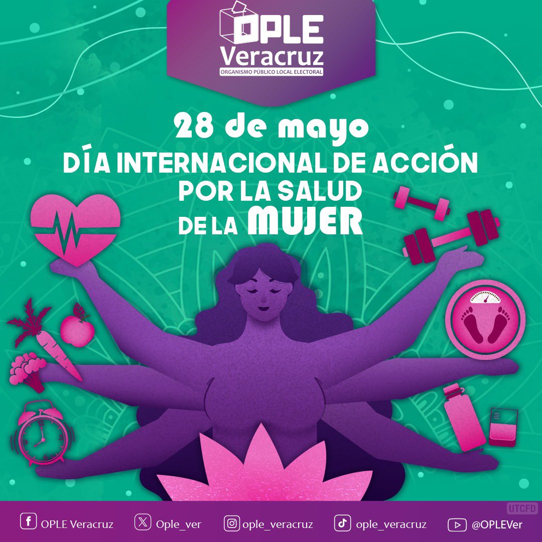 IgualdadOPLE's tweet photo. #EfeméridesOPLEV 🗳️| El Día Internacional de Acción por la #SaludDeLasMujeres 👩🏻‍⚕️🩺 es una fecha relevante para analizar las principales causas y enfermedades que afectan su salud, enfatizando aquellas relacionadas con su salud sexual y reproductiva.

#ComisiónDeIgualdad♀️♂️ https://t.co/QwFyb3Uzeb
