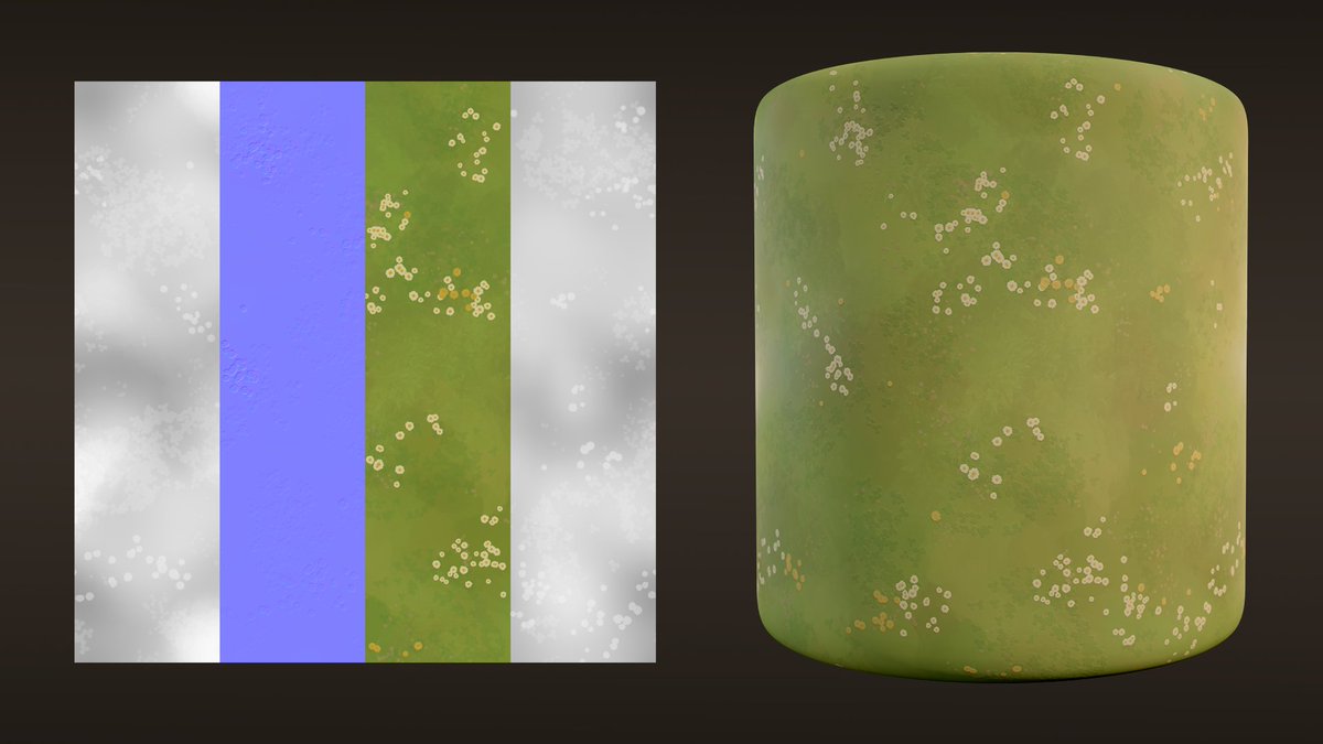 frizzoal's tweet image. Just making some stylized grass inspired by the grass fields around my house.
Check also on my portfolio: artstation.com/artwork/DLVK5O
#stylized #substancedesigner #grass #gameart