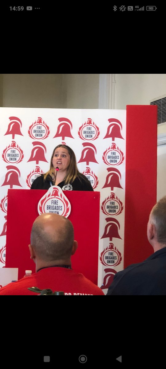 FBU Annual Conference 2025 - a minutes silence was held for Bro Martyn Sadler &amp; Sis Jennie Logan - London delegation - various delegates spoke from London.