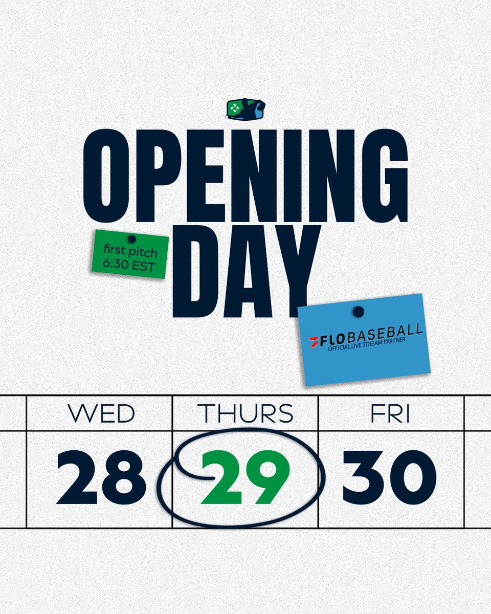 Coastal Plain League (@cplbaseball) on Twitter photo WAKE UP CPL IT'S GAME DAY!!
Watch our opening day games starting at 6:30 on <a href="/FloCollegeBSB/">FloCollege | Baseball</a> flosports.link/3JNt1sP
#TheFutureIsNow WAKE UP CPL IT'S GAME DAY!!
Watch our opening day games starting at 6:30 on <a href="/FloCollegeBSB/">FloCollege | Baseball</a> flosports.link/3JNt1sP
#TheFutureIsNow