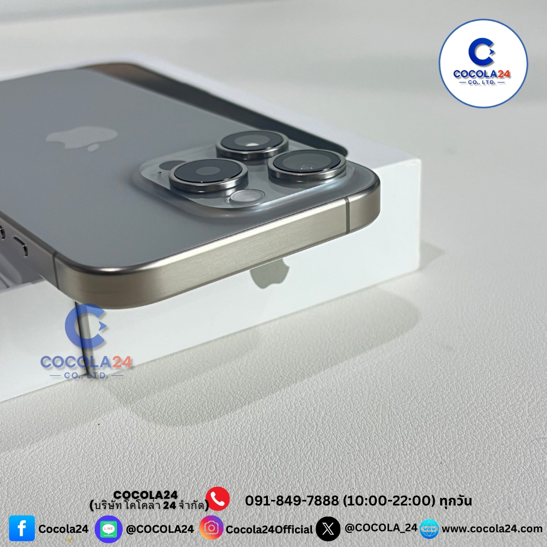 cocola_24's tweet photo. iPhone 15 Pro 128 GB

✅ เเลก-เทิร์น- trade in
✅ บริการส่งด่วนในกรุงเทพฯ
✅ ยินดีบัตรเครดิตทุกธนาคาร
✅ บริการช่วยเหลือถ่ายโอนข้อมูลฟรี

•การใช้งาน: ใช้งานปกติ
•สภาพตัวเครื่อง: สภาพสวย เครื่องพึ่งแอคทิเวท Model J/A
•สี: Natural Titanium
•อุปกรณ์: ครบกล่อง
•ประกัน: 24/5/2569
•สุขภาพแบตเตอรี่: 100%

ราคา 24,900 บาท

-จุดรับสินค้า:
• งามวงศ์วาน / เกษตร / จตุจักร / อนุสาวรีย์ชัยสมรภูมิ
• บริการส่งด่วนในกรุงเทพฯ (มีค่าบริการเพิ่มเติม)
• จัดส่งทั่วประเทศ พร้อมบริการซื้อประกันคุ้มครองเต็มมูลค่าสินค้า

📞 ช่องทางติดต่อ
Line Official: @Cocola24
สายด่วน 091-849-7888 (10:00-22:00 ทุกวัน)

บริษัท โคโคล่า24 จำกัด
(Cocola24 Co., Ltd.)

#COCOLA24 #Cocola24Official #COCOLA_24 #ไอโฟน #iPhone  #iPhone15 #iPhone15Pro