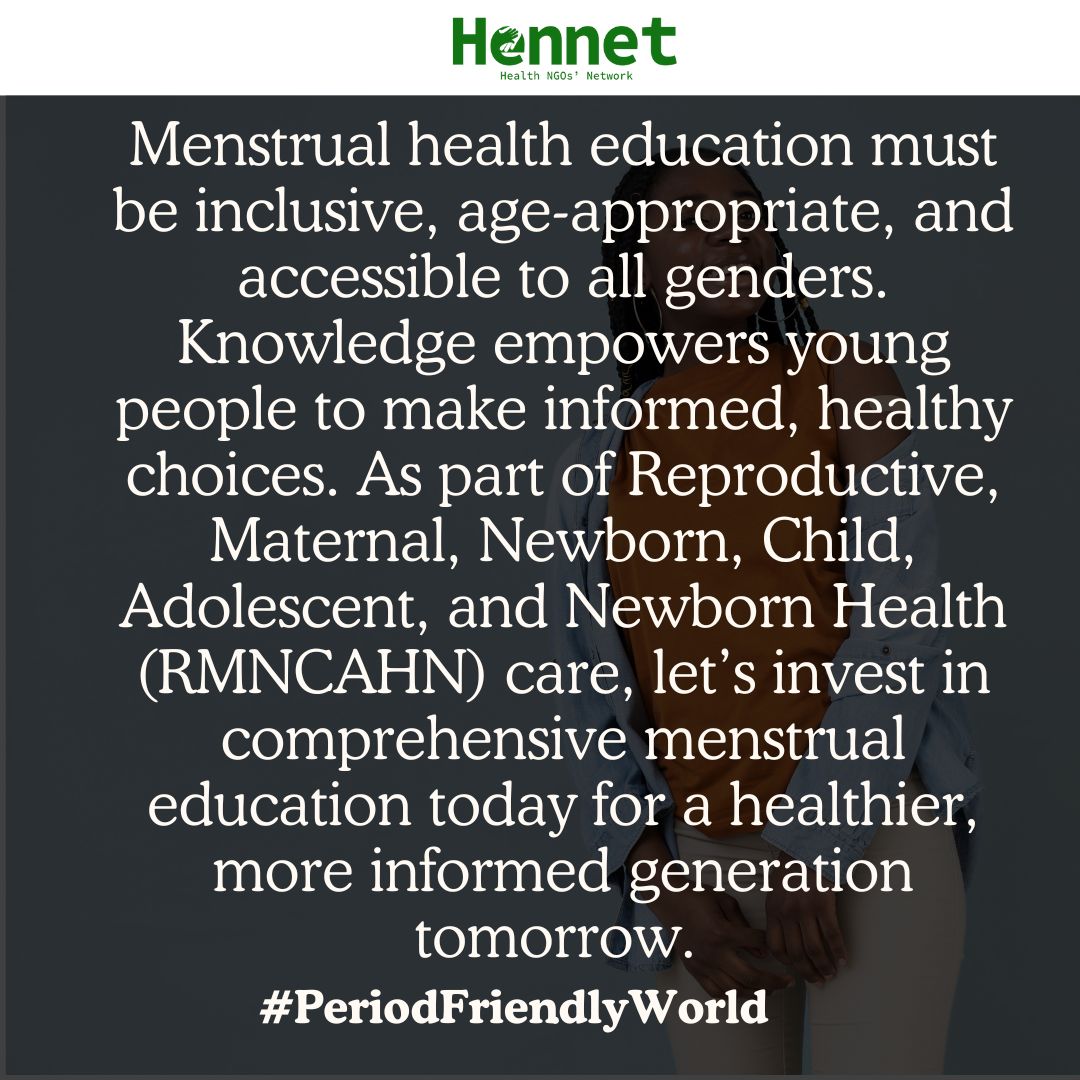 @cariz (@carizkariz) on Twitter photo Menstruation shouldn’t be a monthly burden of shame, pain, and poverty. Let’s end the silence and invest in solutions.
##PeriodFriendlyWorld
Challenge The Stigma
<a href="/HennetKenya/">Health NGOs Network (HENNET)</a> <a href="/AYARHEP_KENYA/">AYARHEP-KENYA</a> <a href="/ahfkenya/">AHF Kenya</a> Menstruation shouldn’t be a monthly burden of shame, pain, and poverty. Let’s end the silence and invest in solutions.
##PeriodFriendlyWorld
Challenge The Stigma
<a href="/HennetKenya/">Health NGOs Network (HENNET)</a> <a href="/AYARHEP_KENYA/">AYARHEP-KENYA</a> <a href="/ahfkenya/">AHF Kenya</a>