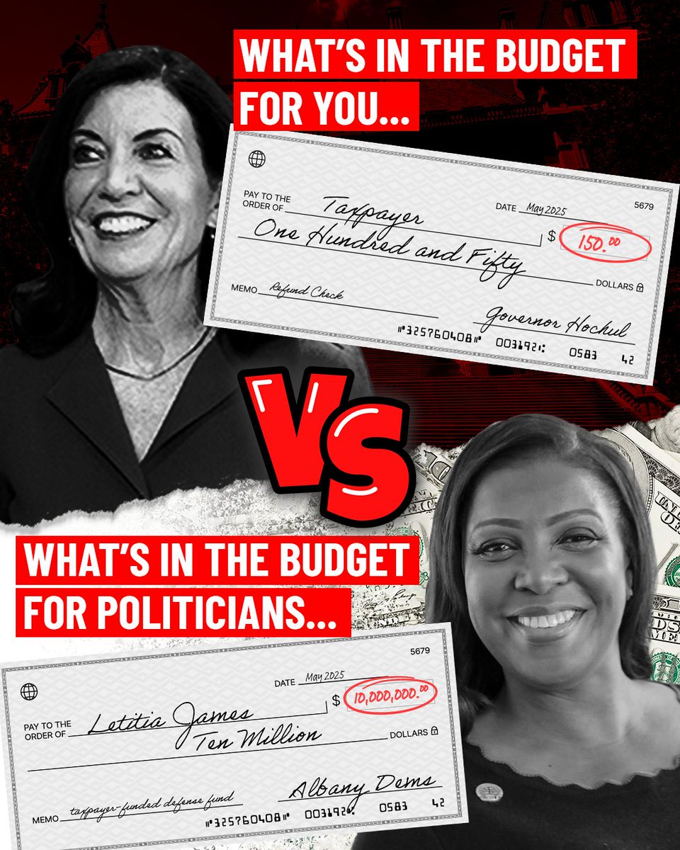 Rob Ortt (@senatorortt) on Twitter photo What's in the budget for YOU vs. what is in the budget for Albany Politicians.
Their priorities couldn't be more clear, and our <a href="/nysenategop/">NYS Senate Republicans</a> will keep fighting this nonsense. What's in the budget for YOU vs. what is in the budget for Albany Politicians.
Their priorities couldn't be more clear, and our <a href="/nysenategop/">NYS Senate Republicans</a> will keep fighting this nonsense.