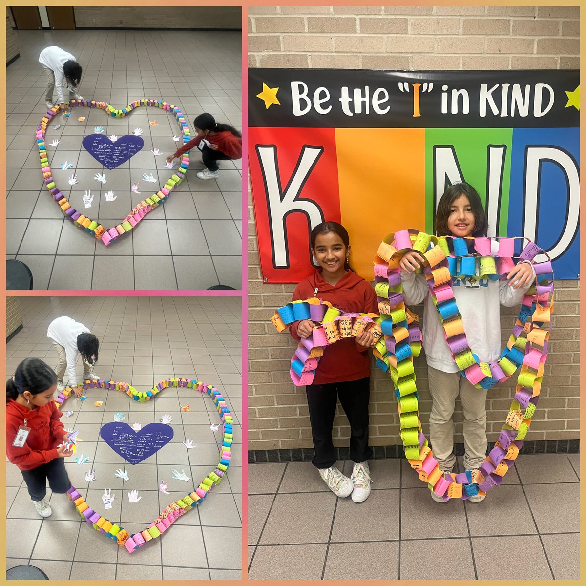 Our Kindness Links for the school year…😃 My Kindness Club members wanted to make a heart with the links. “That’s a lot of Kindness,” they exclaimed!🔗♥️#schoolcounselor #KindnessMatters