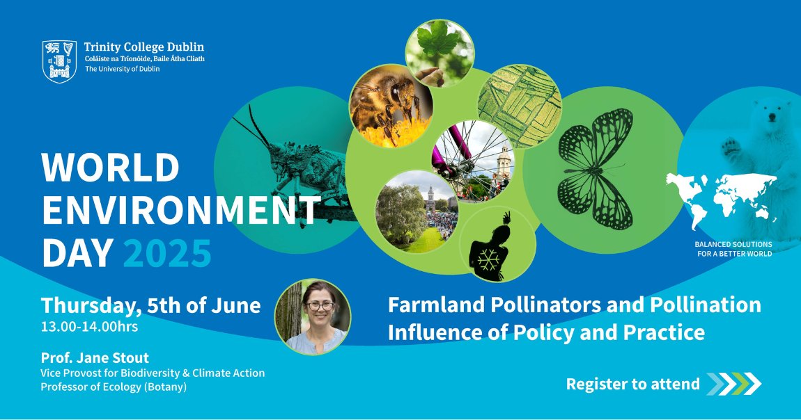 E3, Trinity College Dublin (@e3_trinity) on Twitter photo Join us next Thursday, June 5th, for a webinar with Prof. <a href="/JaneCStout/">Jane Stout</a>, <a href="/tcddublin/">Trinity College Dublin</a>'s Vice Provost for Biodiversity & Climate Action. Discover how farmland pollinators impact ecosystems and farming & what policy can do to help. Register now: us02web.zoom.us/webinar/registโฆ Join us next Thursday, June 5th, for a webinar with Prof. <a href="/JaneCStout/">Jane Stout</a>, <a href="/tcddublin/">Trinity College Dublin</a>'s Vice Provost for Biodiversity & Climate Action. Discover how farmland pollinators impact ecosystems and farming & what policy can do to help. Register now: us02web.zoom.us/webinar/registโฆ